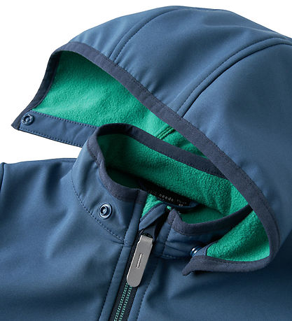 Name It Softshell jakki M. Flecce - NmmMalta05 - Dark Denim