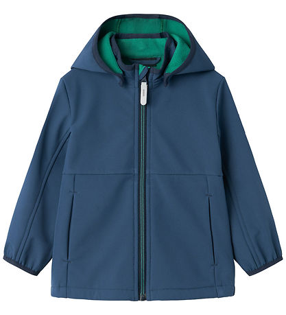 Name It Softshell jakki M. Flecce - NmmMalta05 - Dark Denim