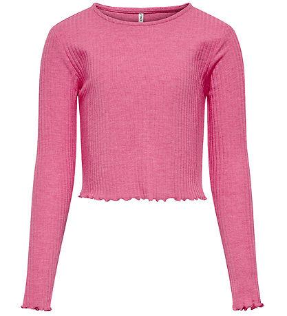 Kids Only Blouse - Rib - KogNella - Noos - Super Roze