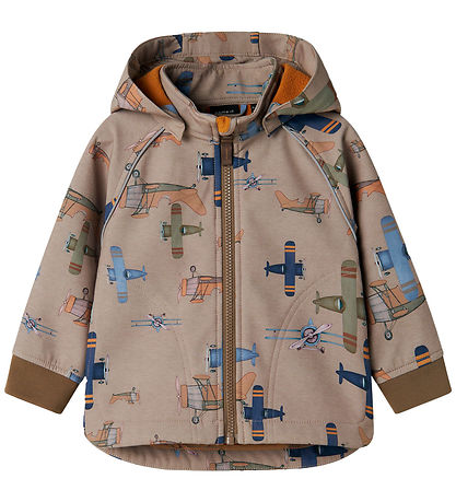 Name It Softshell jakki M. Flís - NmmAfla08 - Sveppir M. Fluga