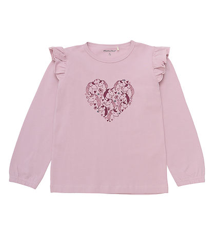 Minymo Pyjama Set - Dawn Pink w. Unicorns