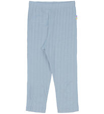 Joha Leggings - Wolle/Seide - Matt Blau