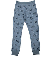 Joha Leggings - Wolle/Bambus - Blau