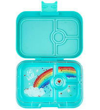Yumbox Lunchbox w. 4 Rum - Bento Panino - Misty Aqua - Rainbow T