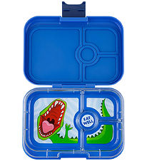 Yumbox Lunchbox w. 4 Rooms - Bento Panino - Surf Blue - Dino