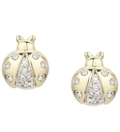 MillaVanilla Earrings - Ladybug - Gold