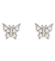 Boucles d'oreilles MillaVanilla - Papillon - Bling/Argent