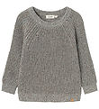 Lil' Atelier Blouse - Knitted - Rib - NmmNoro - Sky Grey