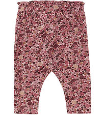Minymo Hosen - Dusty Rose m. Blumen