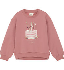 Minymo Sweatshirt - Dusty Rose m. Schichtkuchen
