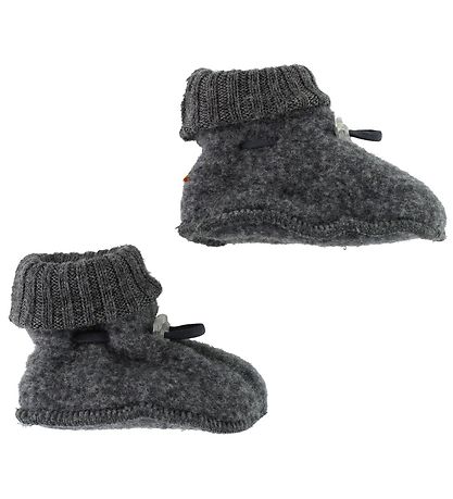 Joha Booties - Baby Wool - Charcoal grey