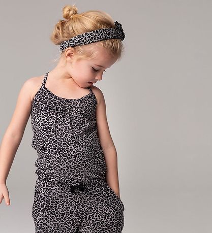 MarMar Jumpsuit - Rio - Grátt Hlébarða mynstur