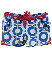 Katvig Classics Zwemslips - UV50+ - Blauw Appels m. Rood
