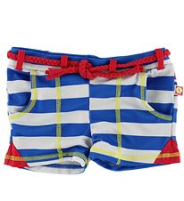 Katvig Classics Zwemslips - UV50+ - Blauw/Wit Gestreept m. Rood