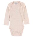 Smallstuff Bodysuit - L/S - Rose w. Pointelle