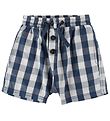 Wheat Shorts - Blau/Weiß Kariert