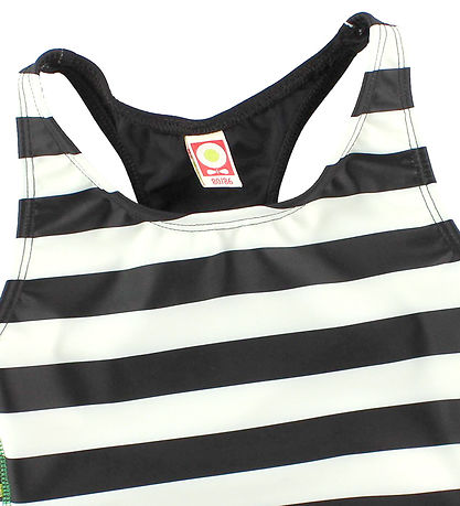 Katvig Classic Swimsuit - UV60 - Black/White Striped