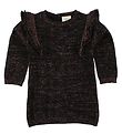 Robe En Fant - Tricoté - Noir av. Brillant