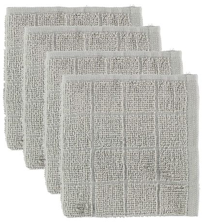Pippi Washcloths - 4-Pack - Light Grey