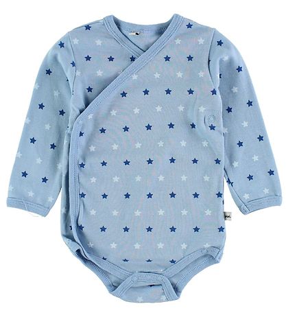 Pippi Baby Kääre-Bodyt - 4 kpl - Sininen/harmaa M. Tulosta