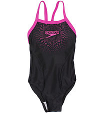 Speedo Zwempak - UV50+ - Zwart m. Roze