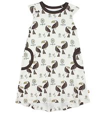 Katvig Dress - Ivory/Brown w. Toucans
