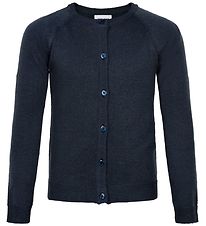 The New Cardigan - Stickat - Aya - Marinblått Glitter