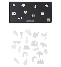 Design Letters Iconen - Feest - Wit