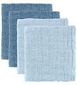 Pippi Hydrofiele Doek - 65x65 cm - 4-pack - Blauw/Lichtblauw