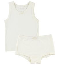 Minymo Underwear - Bamboo - White w. Lace