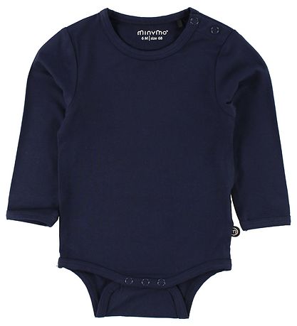 Minymo Bodysuit l/s - Bamboo - Navy