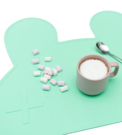 We Might Be Tiny Placemat - Rabbit - Silicone - Mint