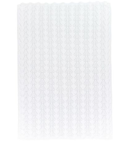 Nørgaard Madsens Teppi - Prjónað - 75x100 - Hvítt