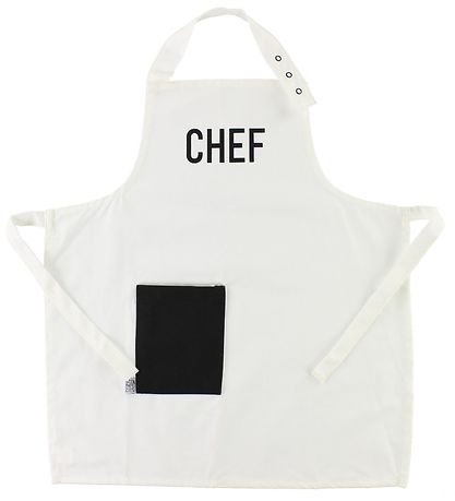 Tablier et Torchon Design Letters - Noir/Blanc