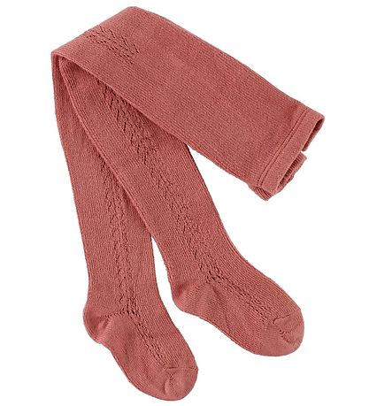 Condor Tights w. Pointelle - Dusty Pink