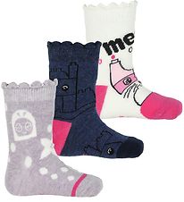LEGO® Wear Socks - 3-Pack - Navy/Ivory/Lavender