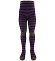 Melton Tights - ABS - Wool - Purple Striped