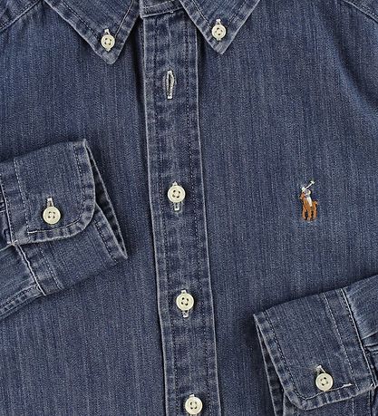 Polo Ralph Lauren Skyrta - Gallaefni - Blátt