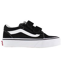 Vans Shoes - Old Skool - Black/White w. Velcro