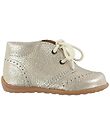Bisgaard Lauflernschuhe - Silber m. Schnürsenkeln