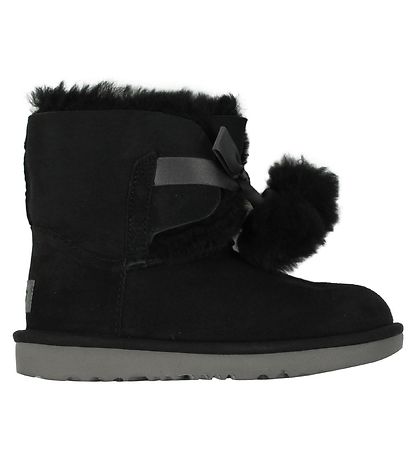UGG Teddyboots - Gita - Schwarz m. Pompons