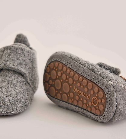 Bisgaard Slippers - Wool - Grey