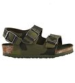 Birkenstock Sandalar - Milan - Desert Jarðvegur Camouflage Green