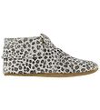 En Fant Slippers - Grey w. Leoprint/Fringes