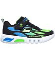 Skechers Shoe w. Light - Dezlo - Black/Blue/Lime