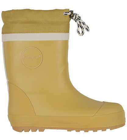 Pom Pom Thermo Boots - Mustard