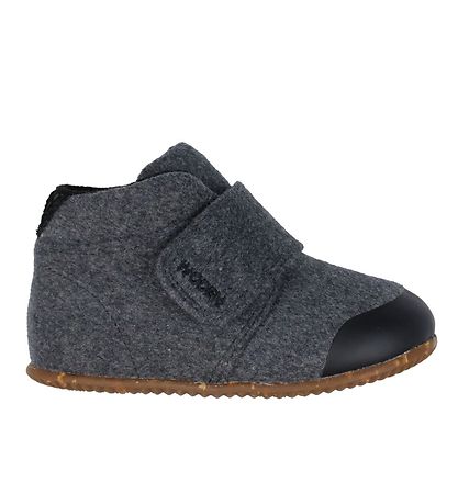 Woden Slippers - Kim - Felt - Dark Grey Melange