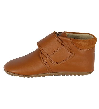 Pom Pom Soft Sole Leather Shoes - Camel