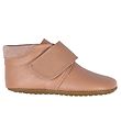 Pom Pom Soft Sole Leather Shoes - Rose