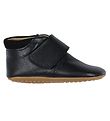 Pom Pom Soft Sole Leather Shoes - Black